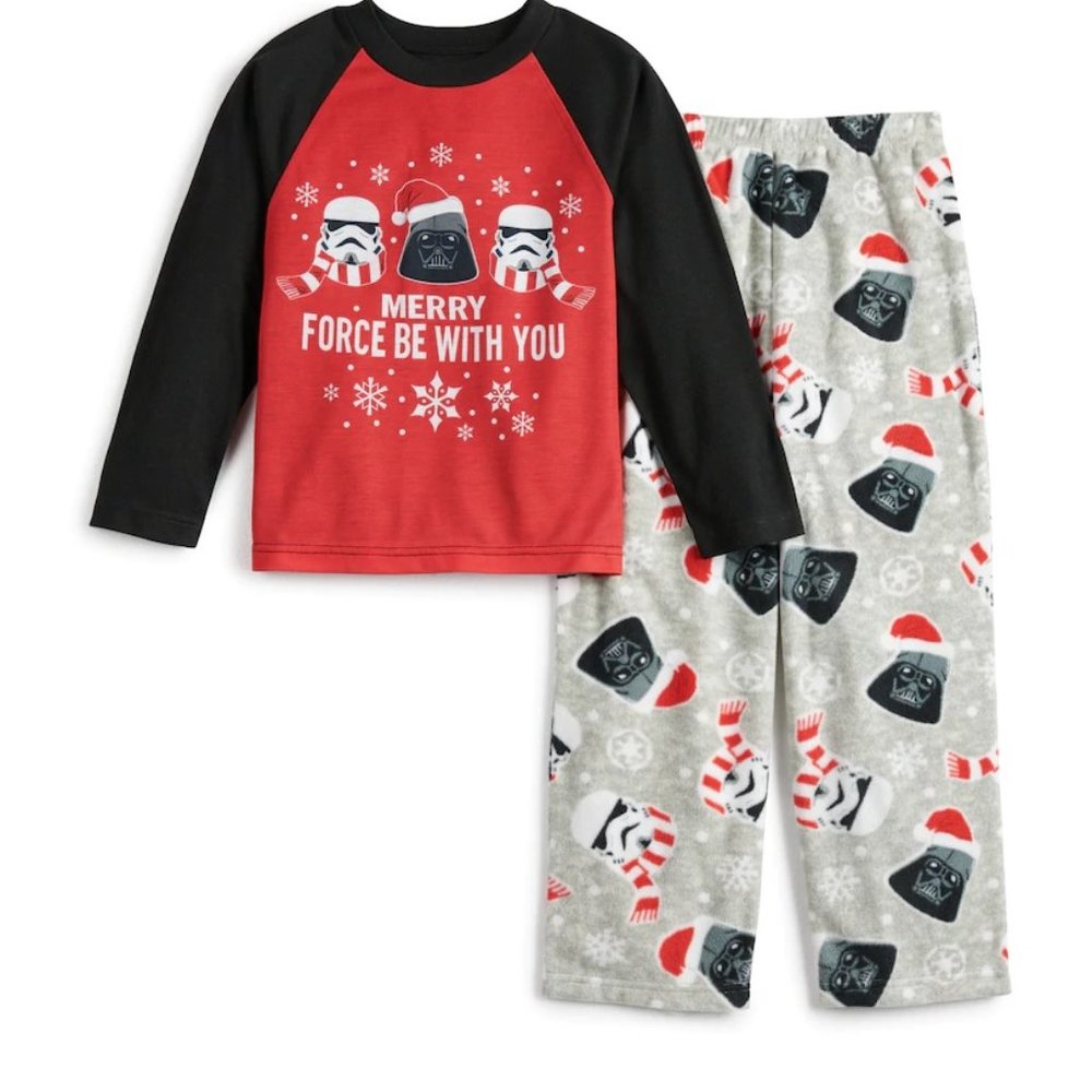 Womens Star Wars Merry Force Be with You Christmas Holiday Pajamas Sz Small NWT
